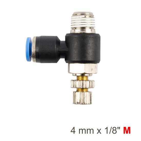 AIRCRAFT Flow Control Swiv. Elbow Pu 4mm X 1/8' M